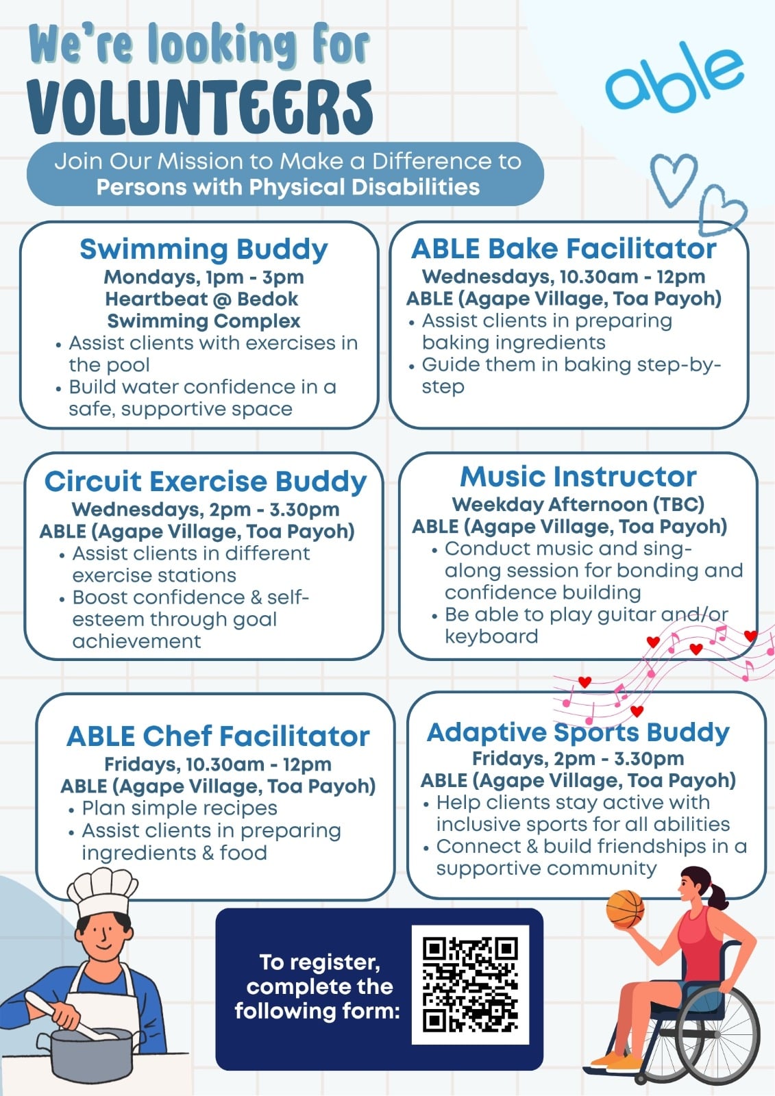 ABLE volunteer opportunities ABLE volunteer opportunities