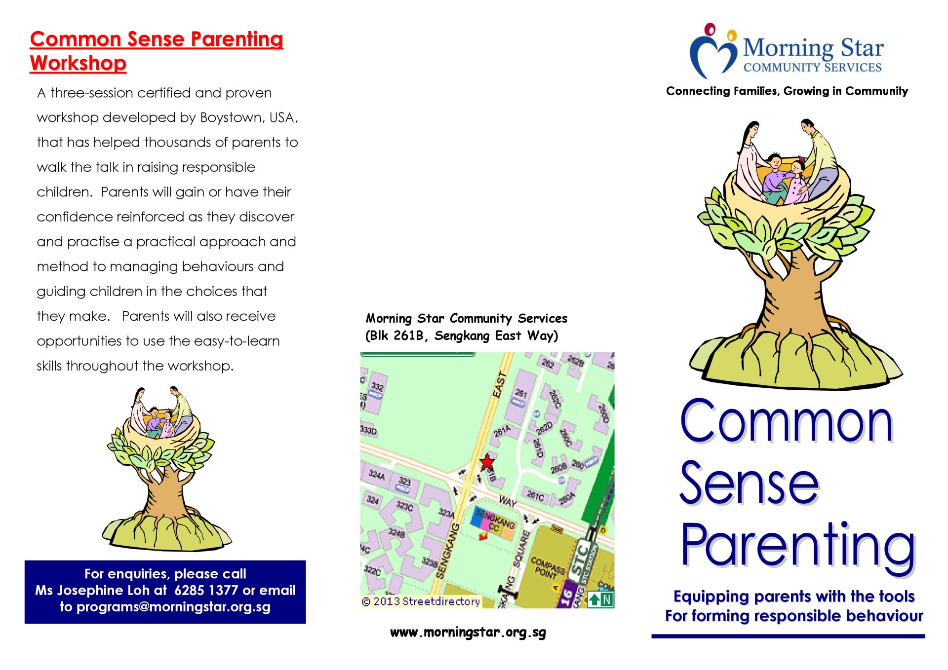 Common Sense Parenting (Morning Star) 5 CSP brochure Nov 2013 page 0