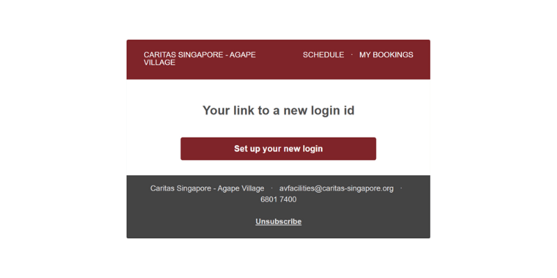 click to complete login setup