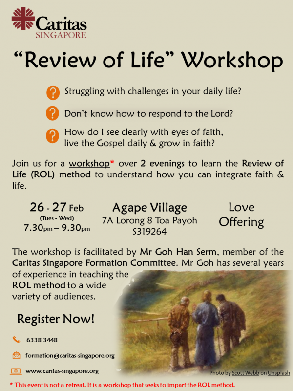 'Review of Life' Workshop - Part 2 5 Review of Life Workshop 26 Feb 2019 Poster v1.0 e1548038339376