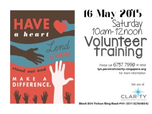Volunteer training 16 May 2015